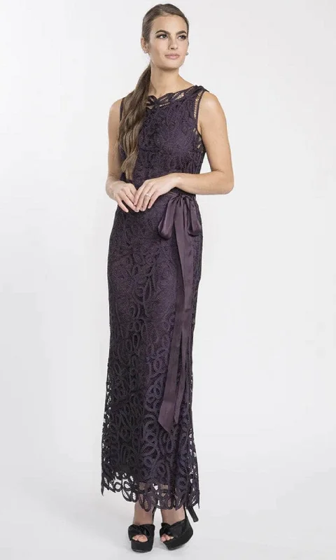 Soulmates D1312 - Sleeveless Lace Bateau Neck Long Dress