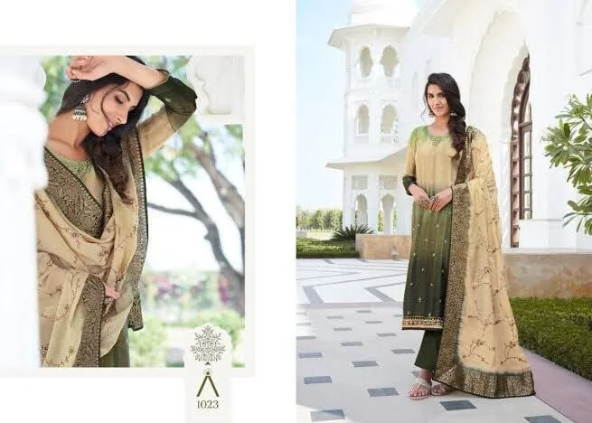 1023 Anika Designer Printed Plazzo Suit