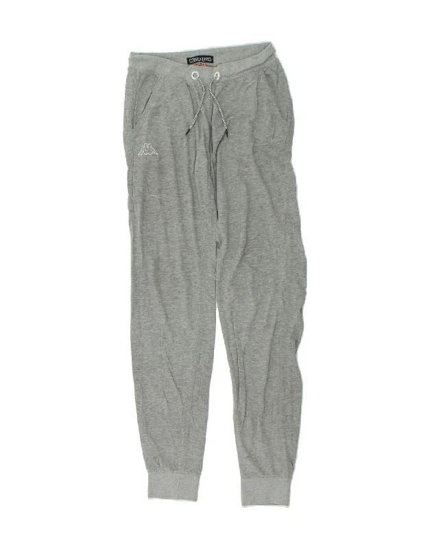 KAPPA Womens Tracksuit Trousers Joggers UK 10 Small Grey