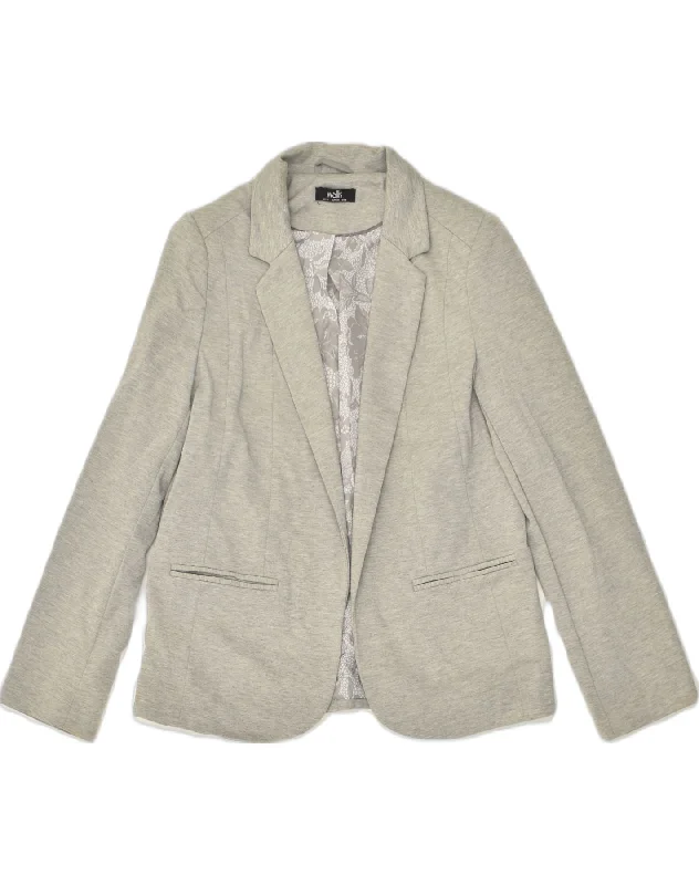 WALLIS Womens Blazer Jacket UK 10 Small Grey Polyester