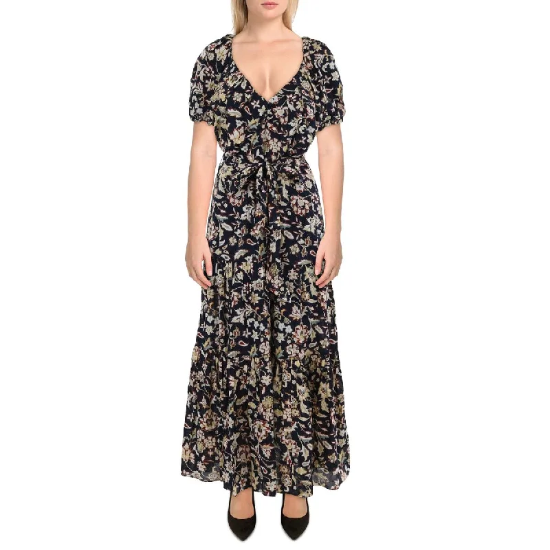 Lauren Ralph Lauren Womens Cotton Maxi Maxi Dress