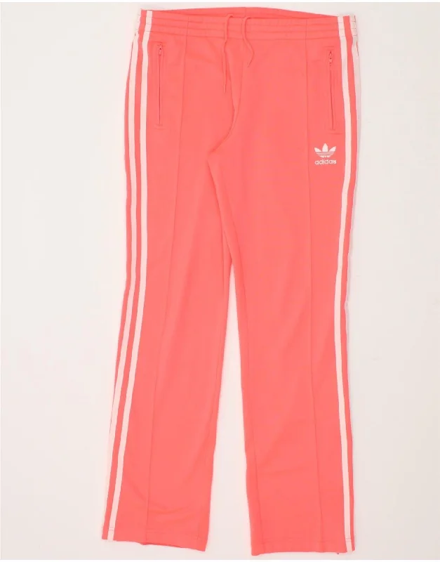 ADIDAS Womens Tracksuit Trousers EU 36 Small Pink Polyester