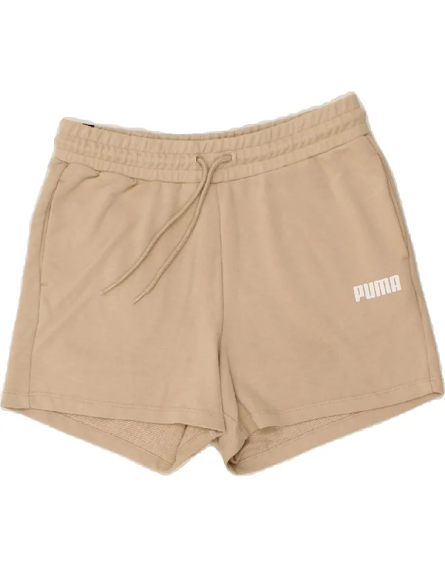 PUMA Womens Sport Shorts UK 14 Medium Beige