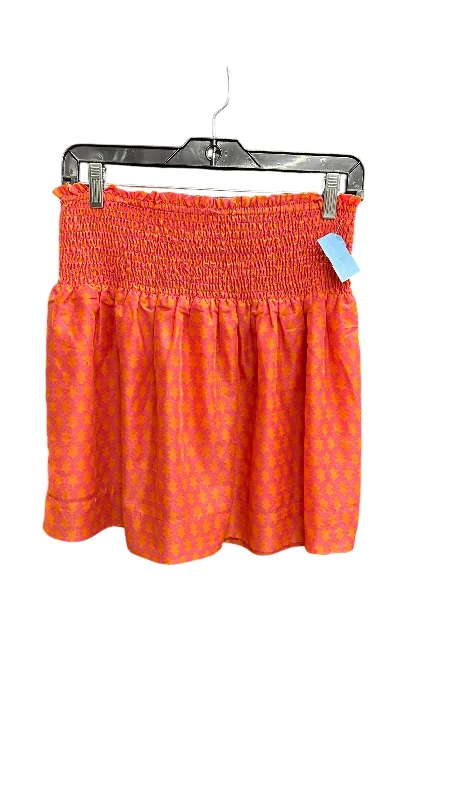 Skirt Mini & Short By Clothes Mentor In Orange & Pink, Size: M