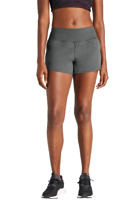 Sport-Tek Womens Repeat Shorts - Iron Grey