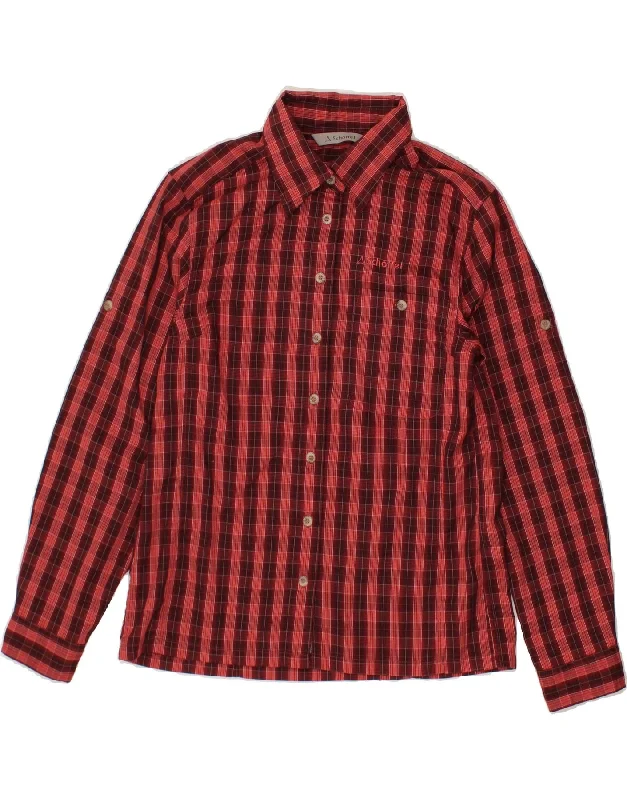 SCHOFFEL Womens Shirt EU 38 Medium Red Check