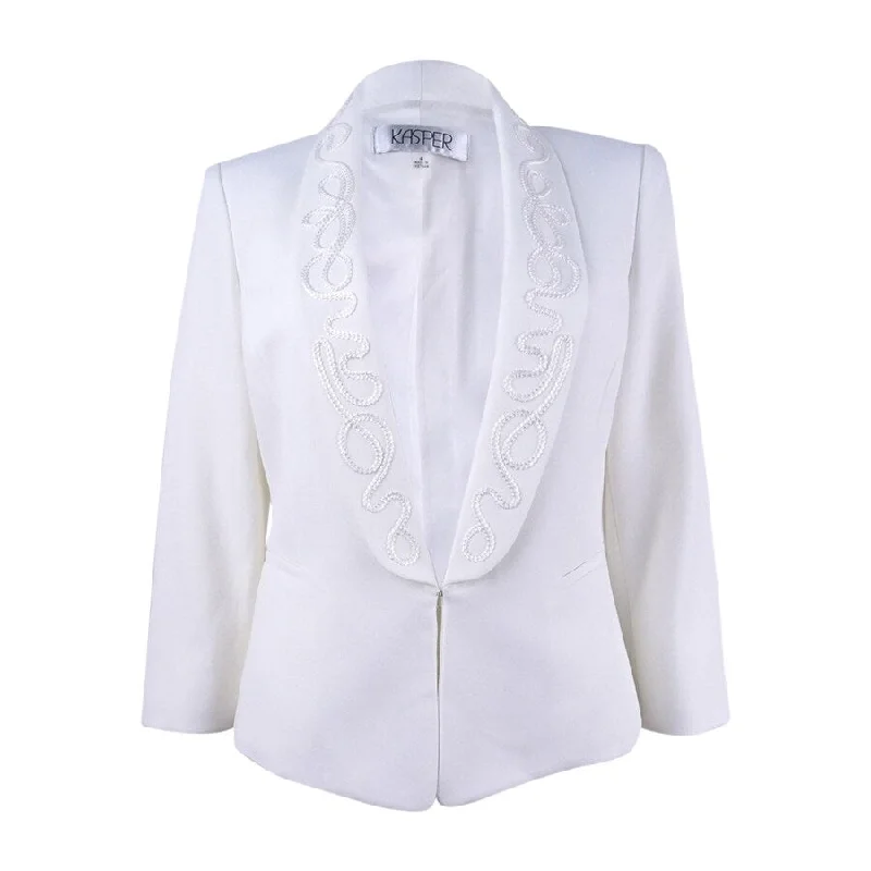 Kasper Women's Embroidered Kiss Blazer