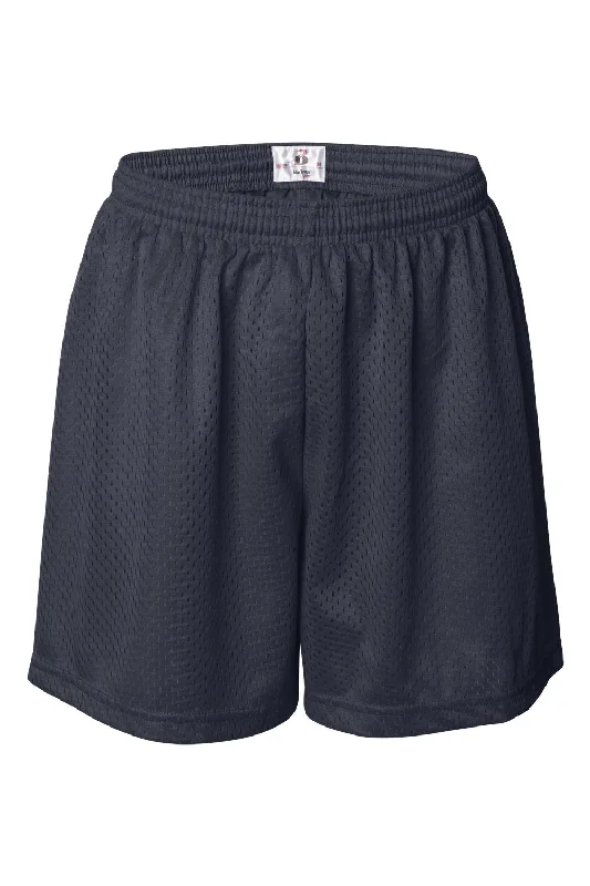 Badger Womens Pro Mesh Shorts w/ Liner - Navy Blue - Closeout