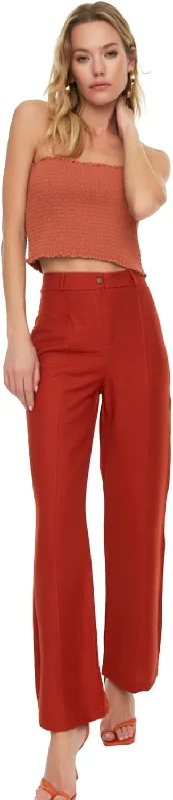 Hoher Bund Flared Hose Pants