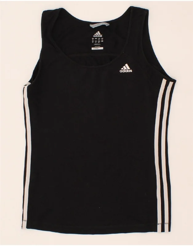 ADIDAS Womens Climalite Vest Top UK 16 Large  Black