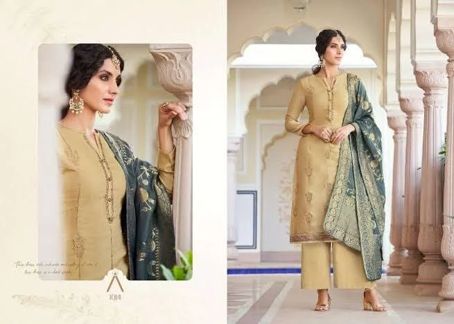 1014 Anika Designer Printed Plazzo Suit