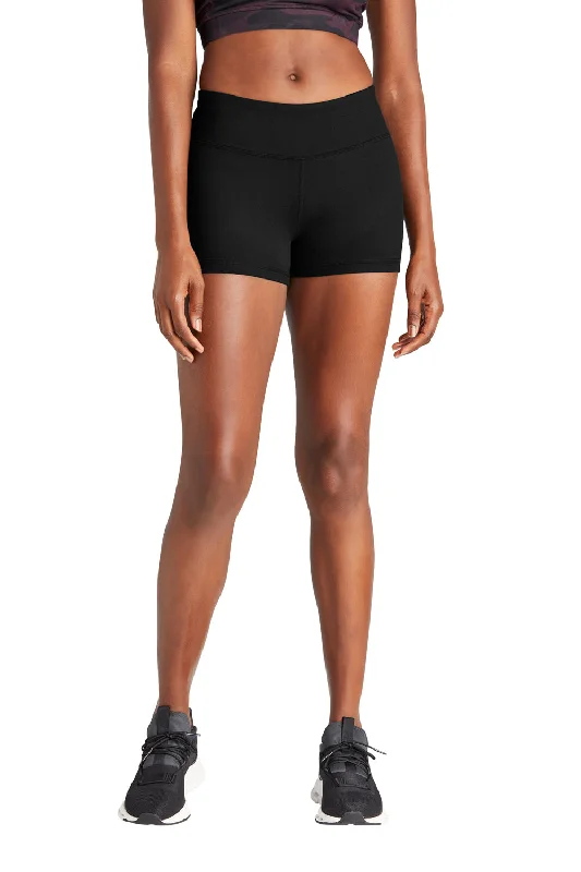 Sport-Tek Womens Interval Moisture Wicking Shorts - Black