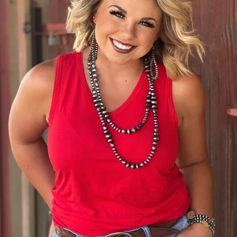 Texas True Threads Jules Red Tank