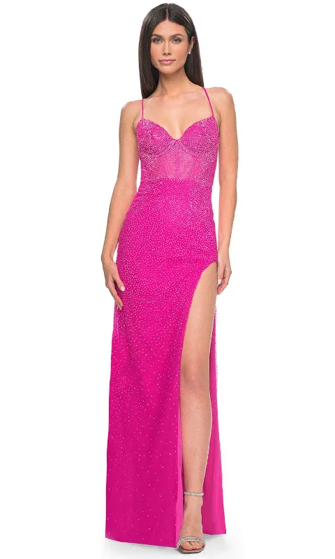 La Femme 32328 - Sleeveless Corset Bodice Prom Dress