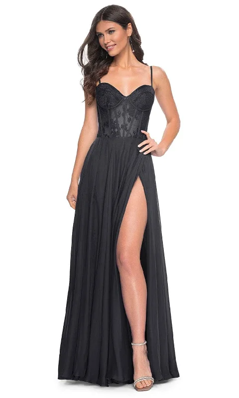 La Femme 32276 - Lace Bustier Prom Dress