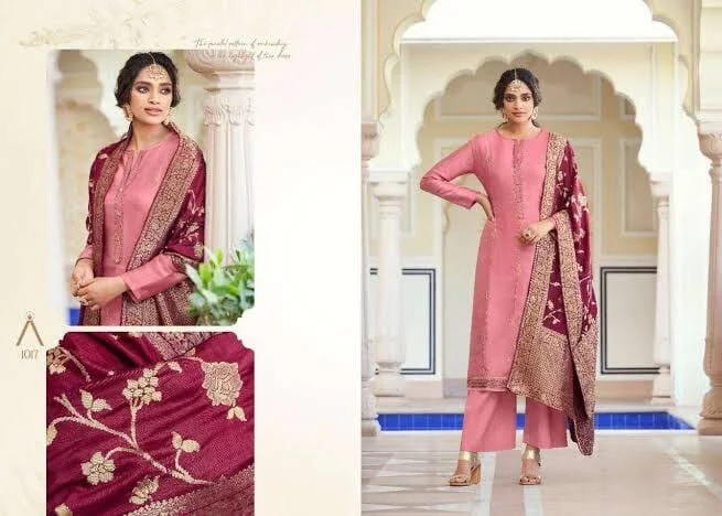 1017 Anika Designer Printed Plazzo Suit