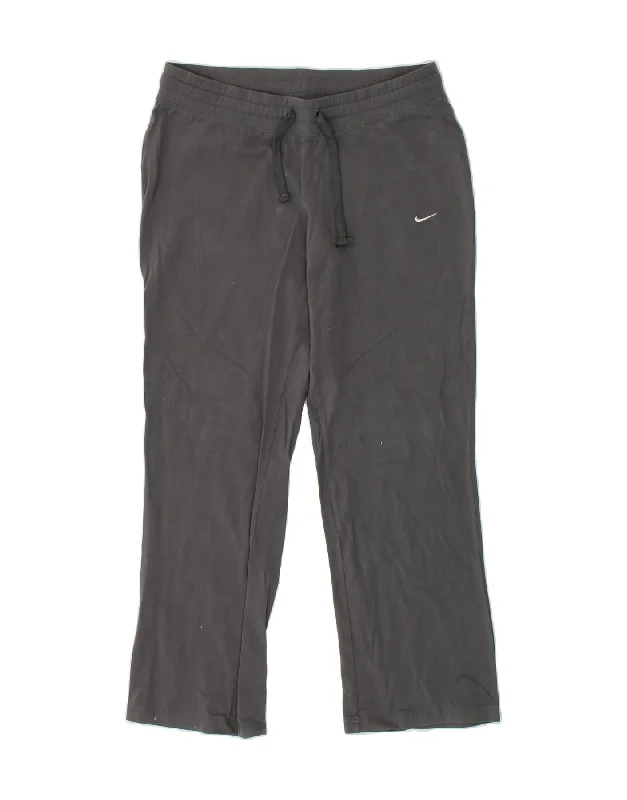 NIKE Womens Tracksuit Trousers UK 14 Medium Grey