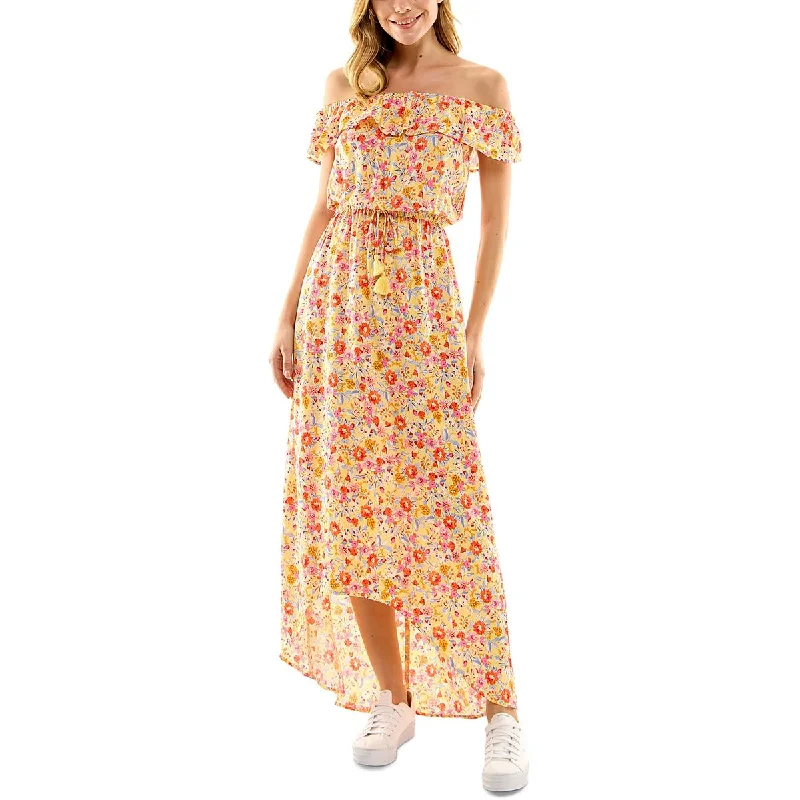 Kingston Grey Womens Maxi Floral Print Maxi Dress