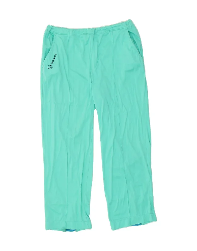 SERGIO TACCHINI Womens Tracksuit Trousers IT 54 3XL Turquoise Polyamide