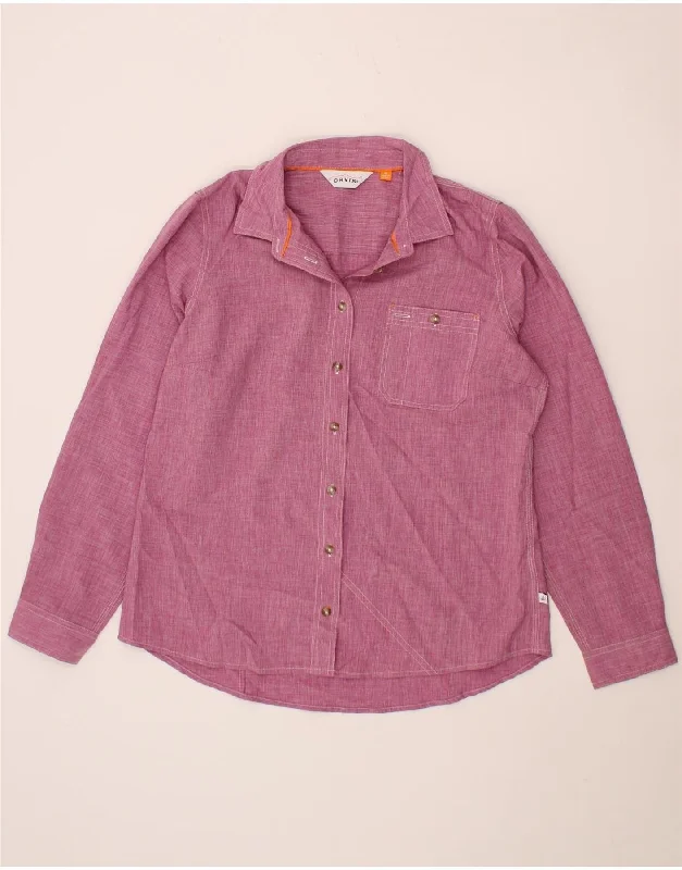 ORVIS Womens Shirt UK 14 Medium Pink Cotton