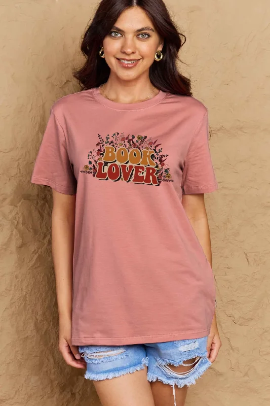 BOOK LOVER Graphic Cotton Tee