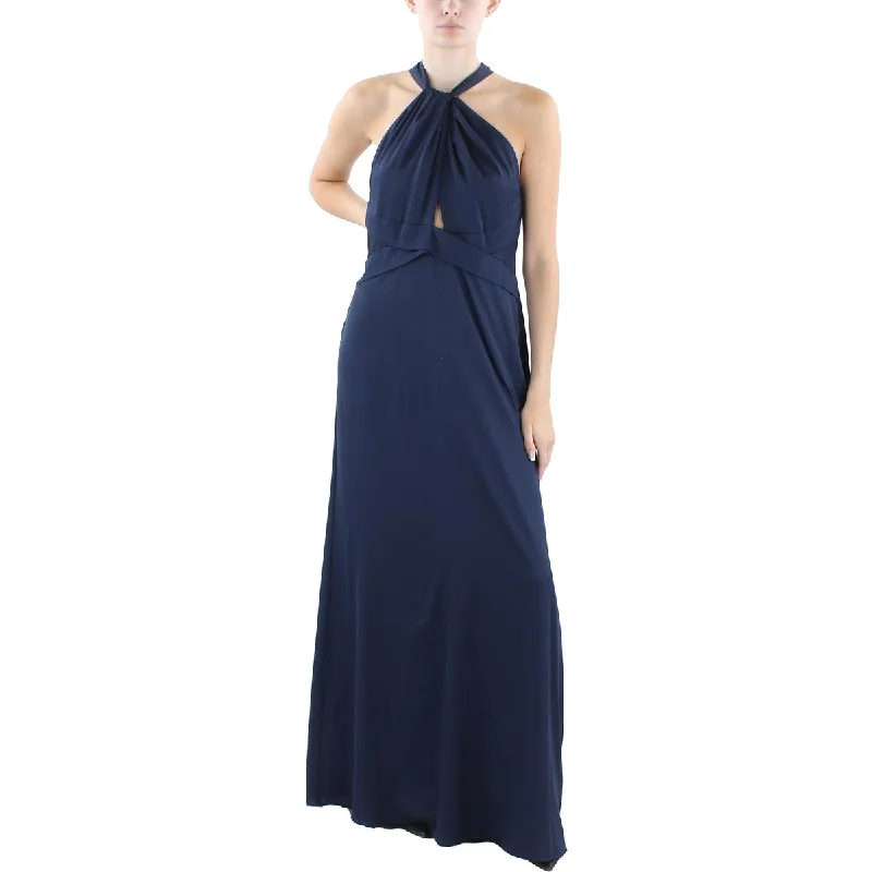 Lauren Ralph Lauren Womens Solid Long Maxi Dress