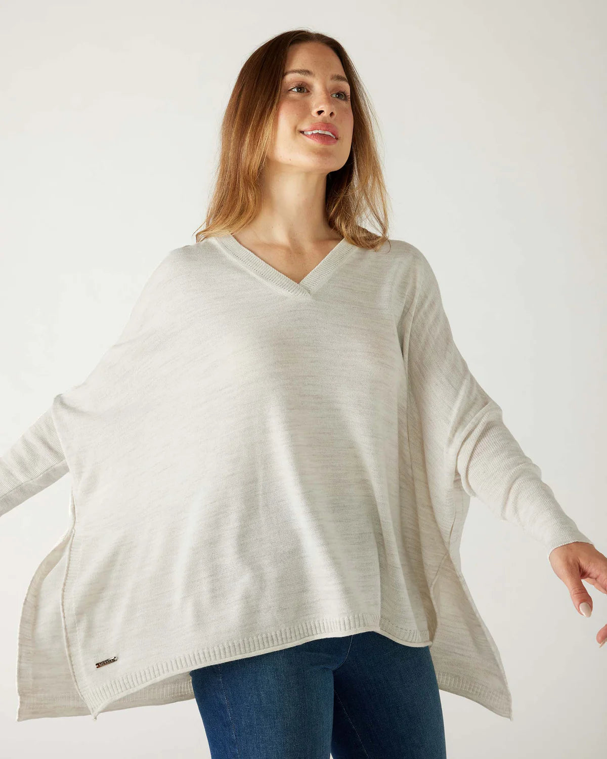 Mersea Catalina V-Neck Sweater Seasalt