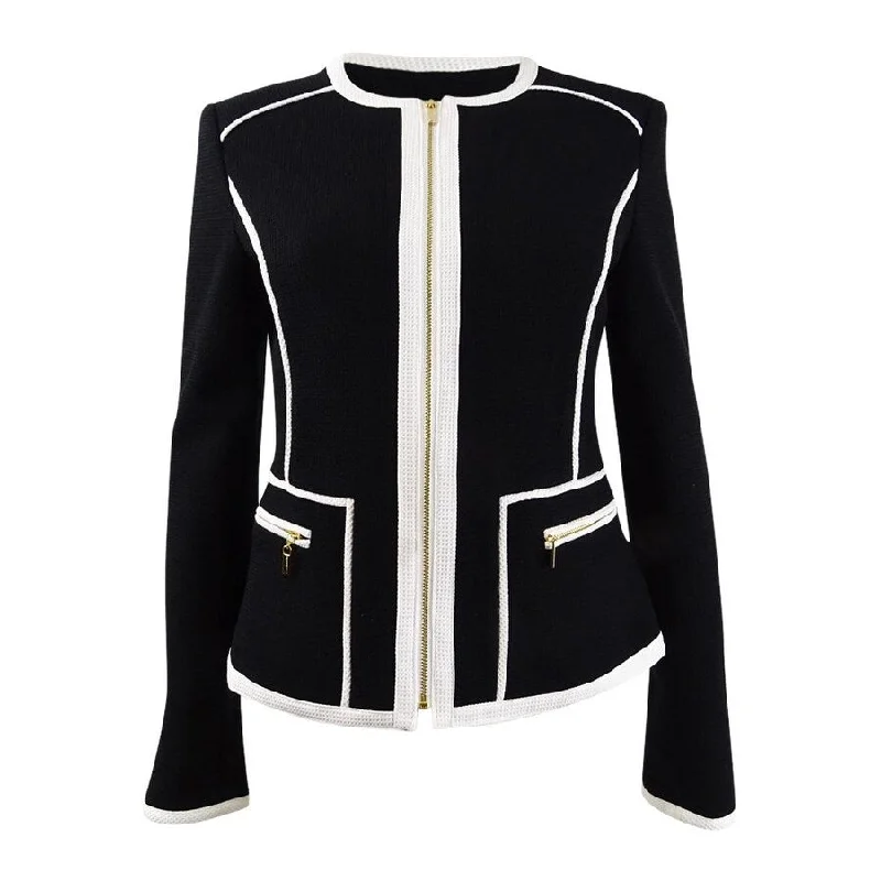 Calvin Klein Women's Contrast-Trim Jacket