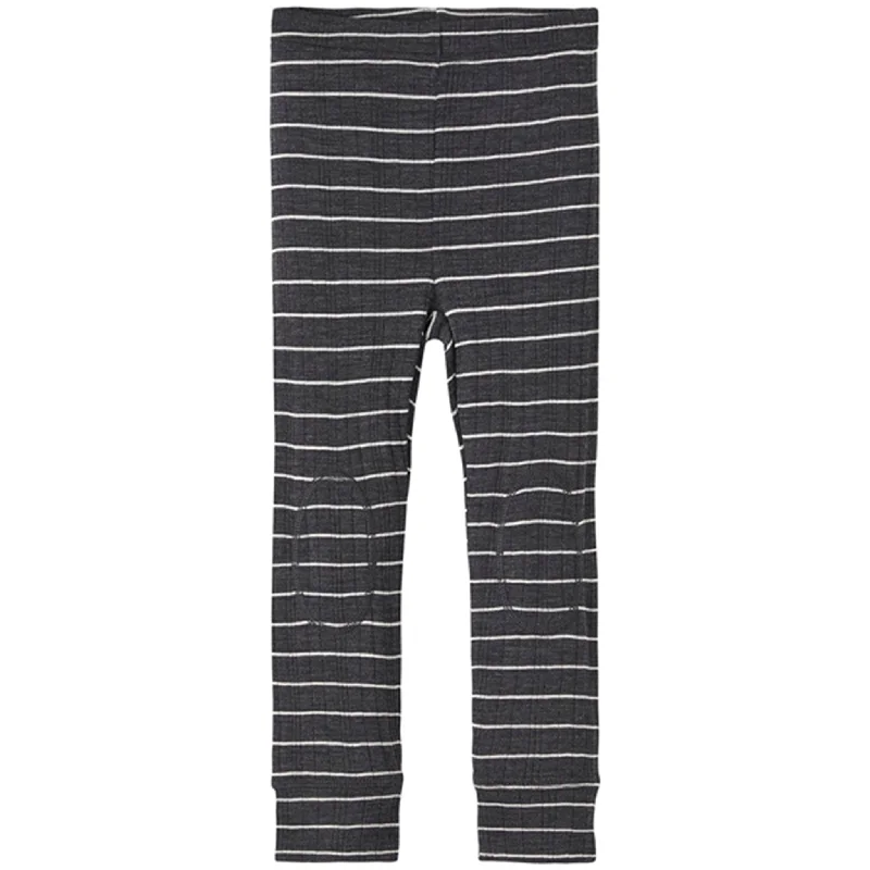 Name it Blue Graphite Stripes Wang Wool Needle Leggings Noos