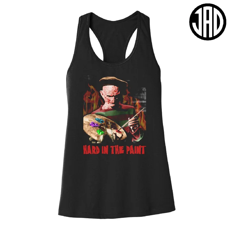 Hard In The Paint - Women's Racerback Tank