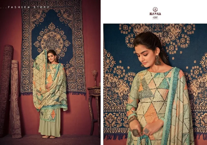 4001 Hansa Printed Straight Cut Designer Suit