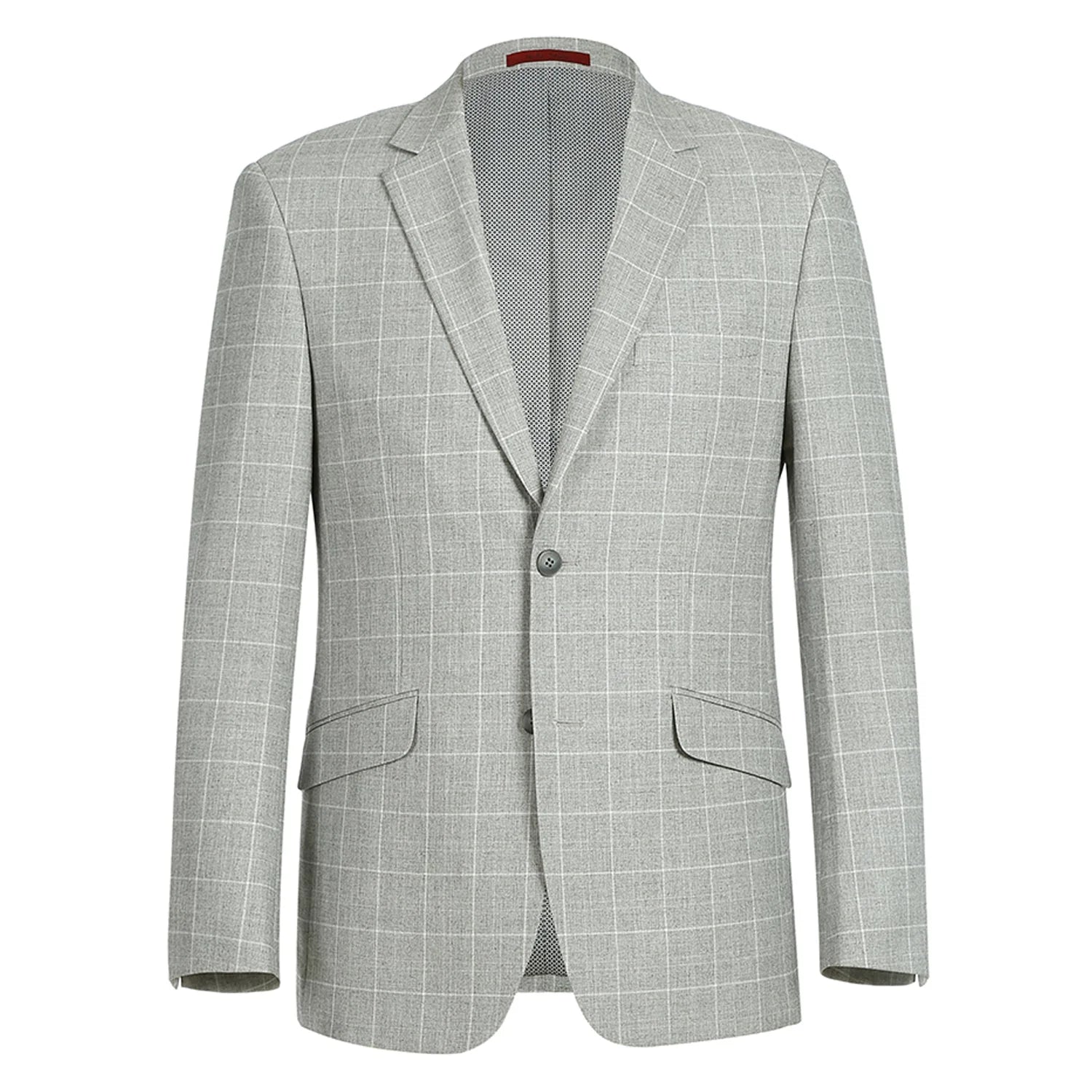 Slim Fit Gray Check Blazer