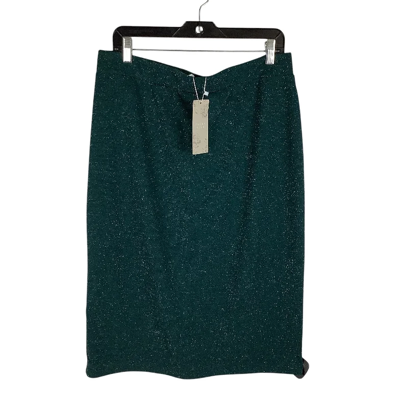 Skirt Midi By Clothes Mentor In Green, Size: 1x