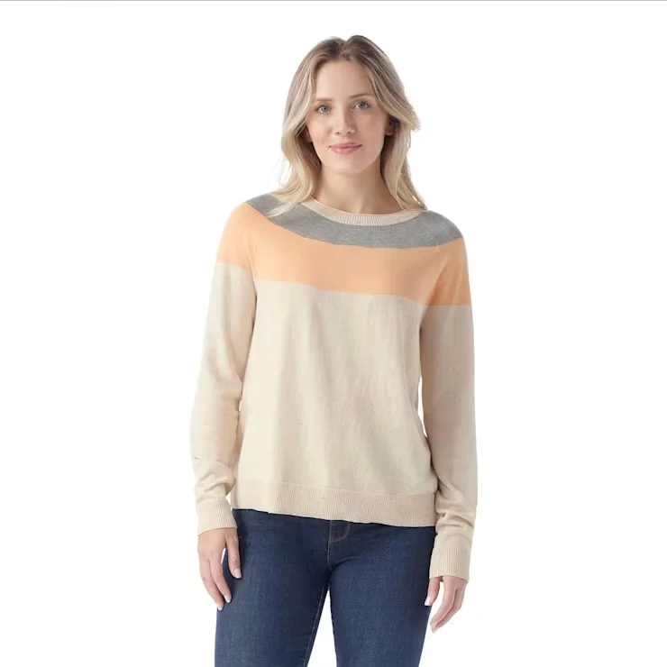 Smartwool Women's Edgewood Colorblock Crew Sweater