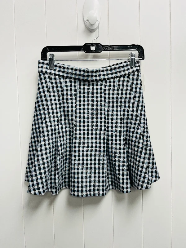 Skirt Mini & Short By Free People In Blue & White, Size: 6