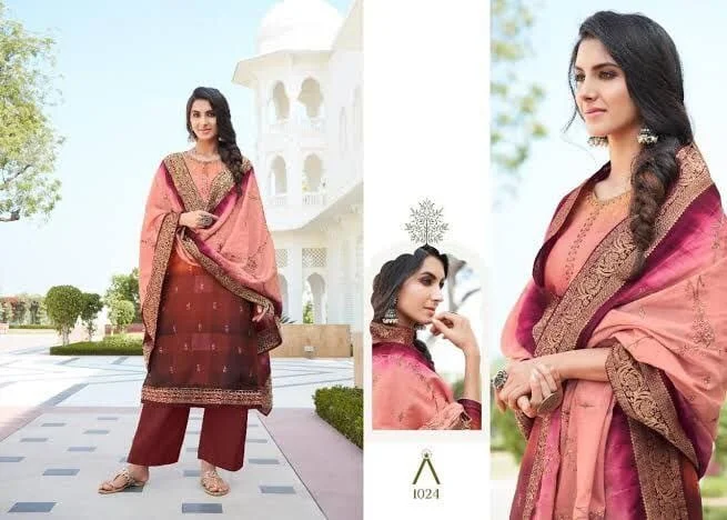 1024 Anika Designer Printed Plazzo Suit