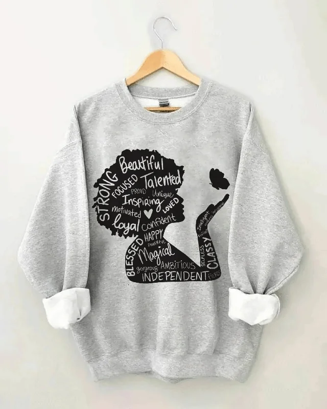 Positive Energy Black Girl Magic Long Sleeve Sweatshirt