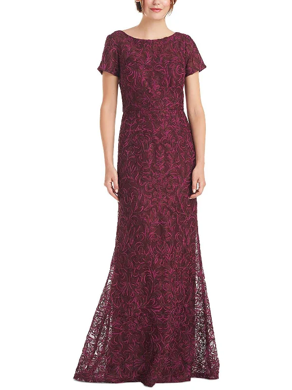 Jolene Womens Soutache Mesh Maxi Dress