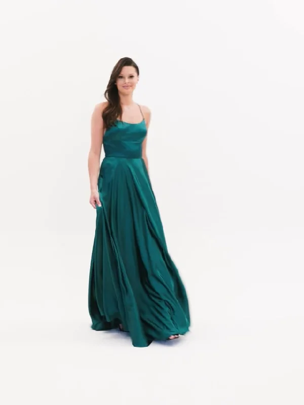 Faviana Long A-Line Satin Prom Dress S10828