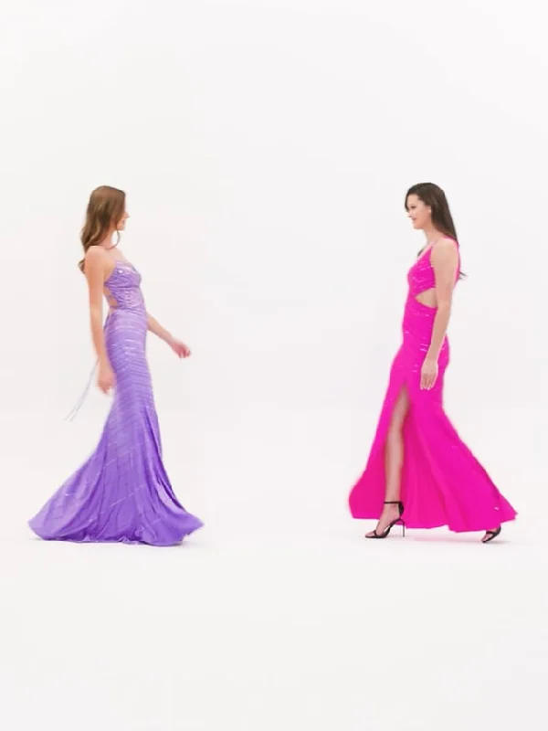 Faviana Long V-Neck Prom Dress S10830